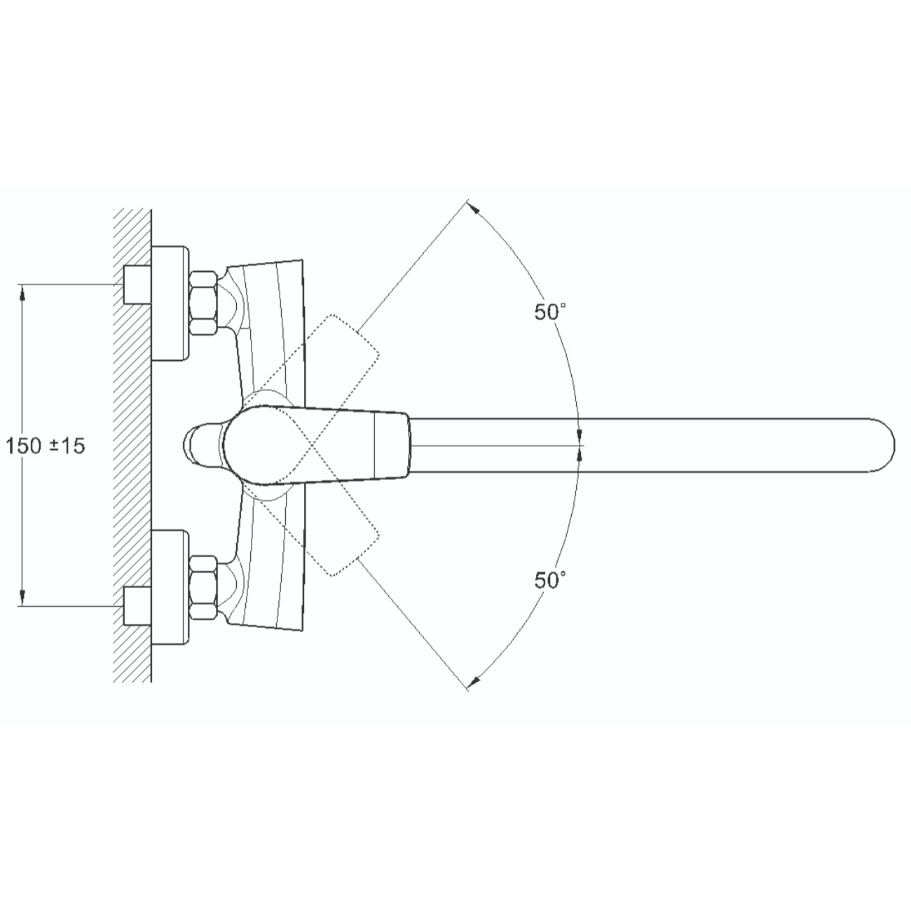 Смеситель для ванны G-Lauf GOB7-A134
