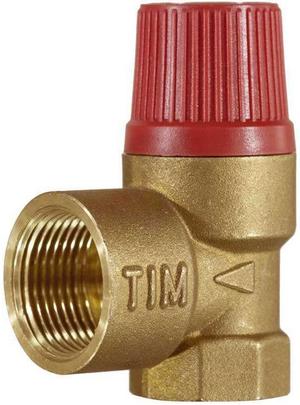Клапан предохранительный   1/2"  ВР-ВР 3,0 бара TIM