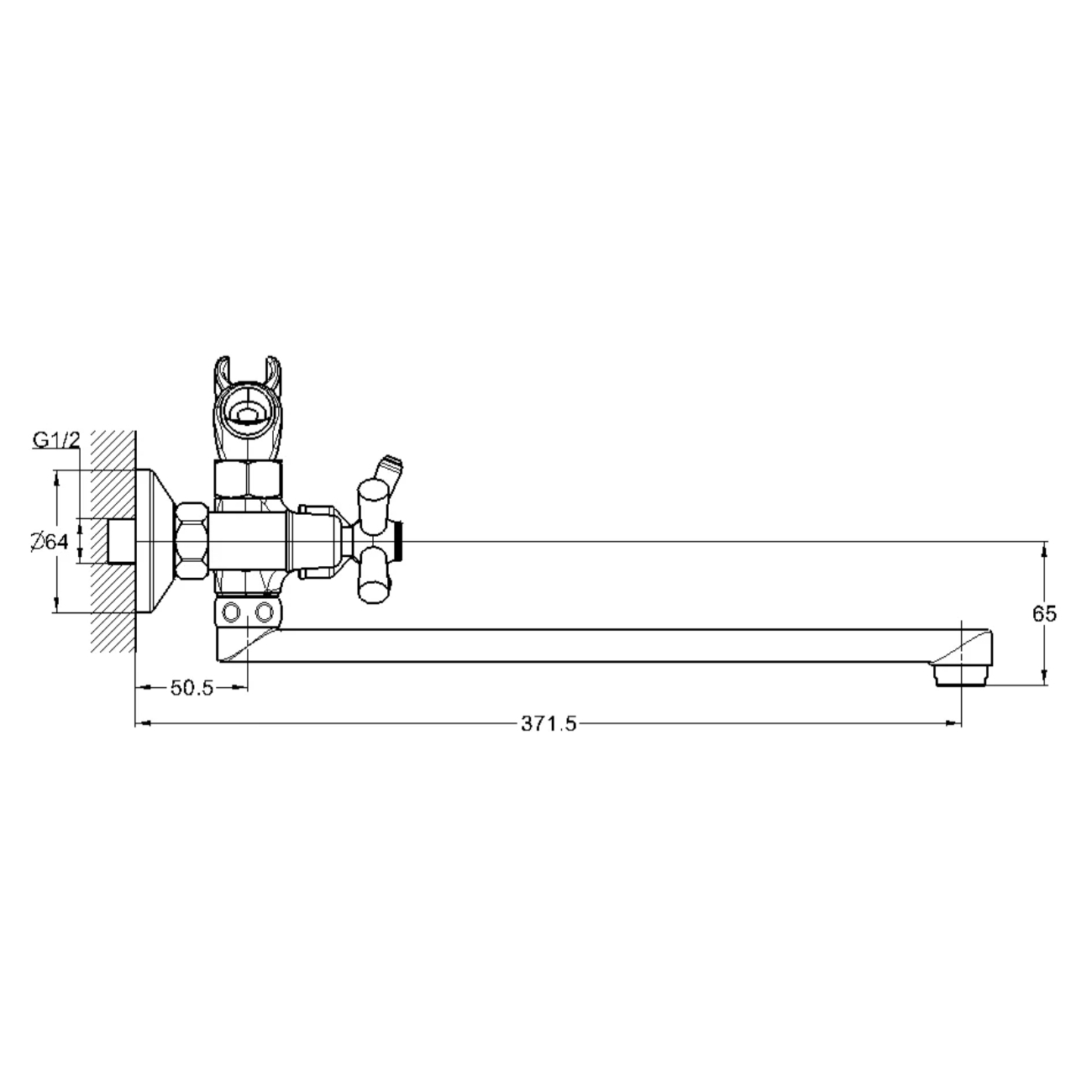 Смеситель для ванны G-Lauf QFR7-C722