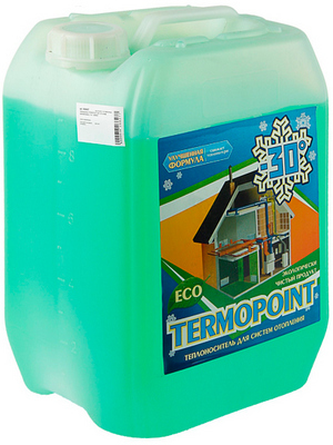 Теплоноситель Termopoint  -30    10 л  ЭКО  (зеленый)   пропиленгликоль (ЧЕСТНЫЙ ЗНАК)