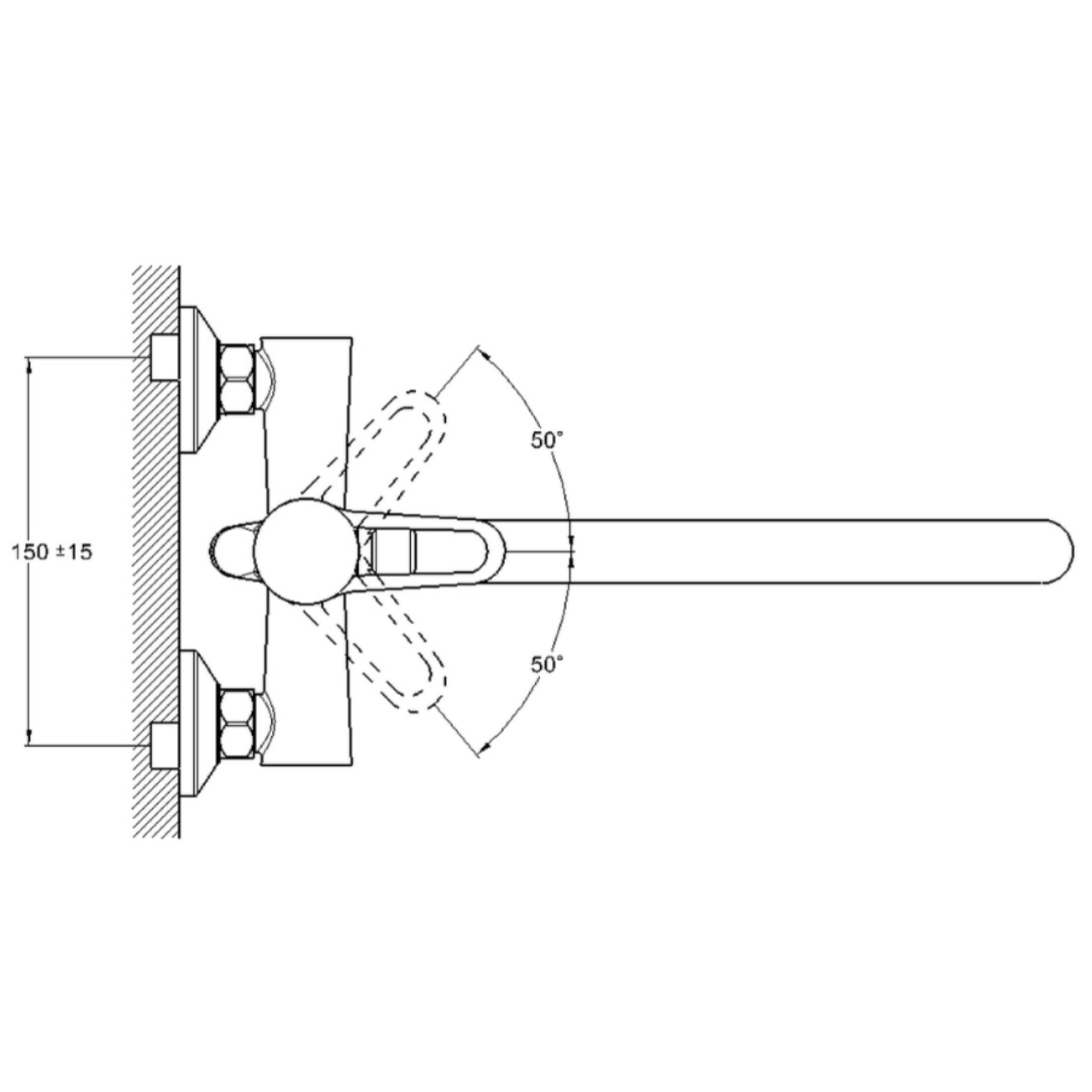 Смеситель для ванны G-Lauf NUD7-A146
