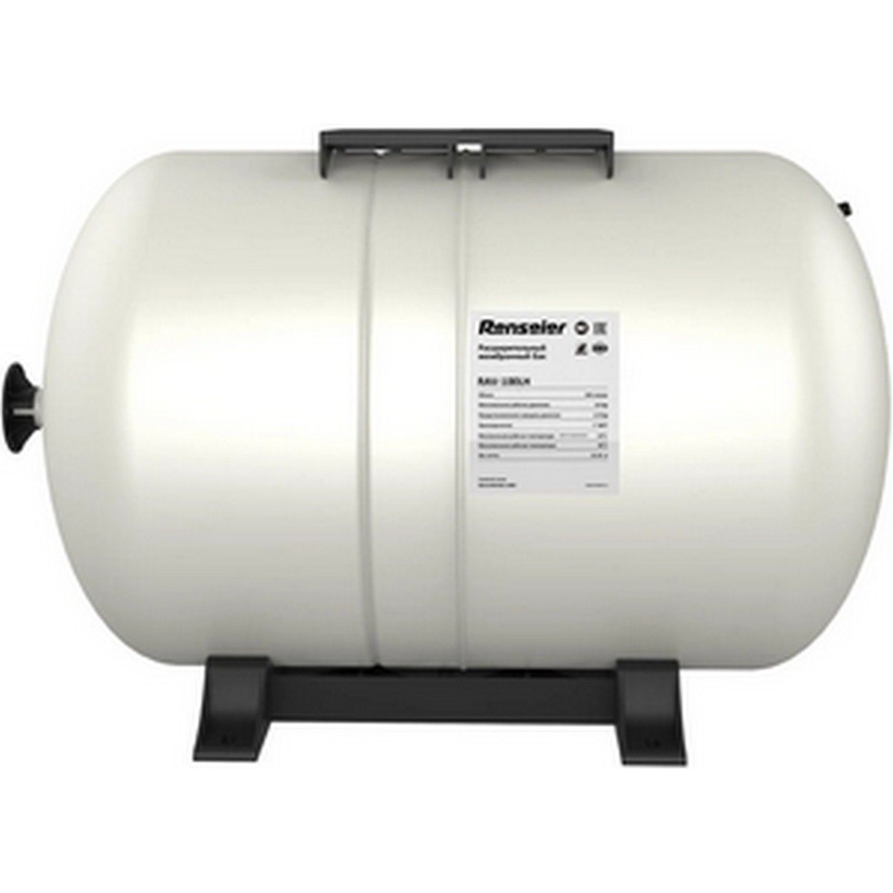Расширительный мембранный бак горизонтальный Renseier RAV-100LH, 1"BSPT