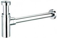 Сифон Mc'Alpine 1,25" х 32 CA32MINI-CB, бутылочный латунный б/вып. с трубой 32 мм, выход 32 мм MINI