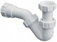 Сифон MRBD2 P-образный б/выпуска, регул. высота 90-145 мм, ввод 1 1/4", выход 32 мм Mc'Alpine