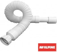 Сливная гофра MRMF105S вход 1 1/4", выход 40/50 мм, от 290 мм до 500 мм Mc'Alpine