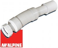 Сливная гофра MRMF2-15 вход 1 1/2", выход 40/50 мм, от 600 мм до 1500 мм Mc'Alpine