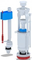АНИ пласт WC6550 Арматура комплект, белая кнопка, впуск ниж. 1/2" пласт. резьба, ЭКОНОМ