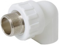 ПП  Уголок  комбинир. 25х1/2"  НР  AQUAGID БЕЛЫЙ (Россия)