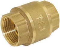 Клапан обратный с латунным сердечником 1 1/2" ВР-ВР TIM