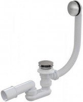 #Сифон для ванны A504CKM CLICK/CLACK металл, цвет-хром "ALCAPLAST" Выводим из ассортимента!