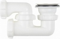 Aquant V215-65-MR Сифон 1 1/2"х40, д/поддона, нерж. 60мм,