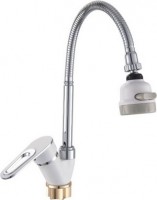 Смеситель для кухни POTATO   P58274-7  с гибким изливом БЕЛЫЙ