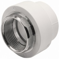 ПП  Муфта   комбинир. под ключ  40х11/4'' ВН  AQUAGID БЕЛЫЙ (Россия)