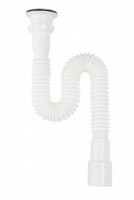 Aquant PF103-60-MR Гофросифон 1 1/2"х40/50, 335-755мм, винт 70мм, ПЛАСТ вып.