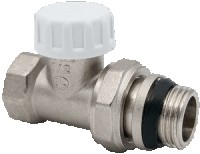 Клапан настроечный для радиатора с уплотнением прямой вн-нар 1/2" AQUALINK