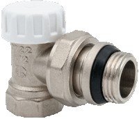 Клапан настроечный для радиатора с уплотнением угловой вн-нар 1/2" AQUALINK
