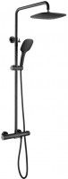 ДУШ  MAXONOR  PL2487-7  ø35  термостат черный   2-х режимн    (ЛАТУНЬ)