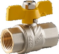 КРАН  шар. ГАЗ   1/2"  ВР-ВР БАБОЧКА ZEGOR GB11 (CW617N) полнопроходной, индив. уп.