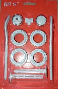 НАБОР ДЛЯ РАДИАТОРА  3/4"  с 2-мя кр. Импорт
