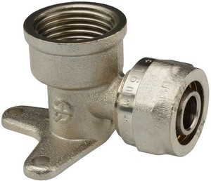 МП Угольник с крепл. L20х3/4"F-W цанга/ГАЙКА "AQUALINK" (угол)