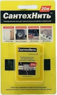 НИТЬ уплотнительная "СантехНить" 20 м (блистер)