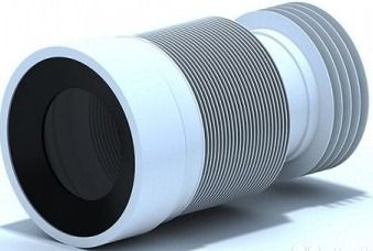 АНИ пласт K828R Гофра д/унитаза, вып. 110мм, манжет-чугун, (225-520мм) (улучш. уплотн.)