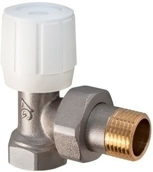 Клапан ручной для радиатора УГЛОВОЙ 1/2" AQUALINK