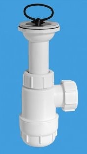 Сифон MRW2 НЕРЖ. ввод/выход 1 1/4"/32, с интегрированным выпуском Mc'Alpine