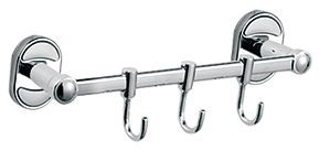 Полотенцедержатель Potato P2914-3 трубчатый на три крючка