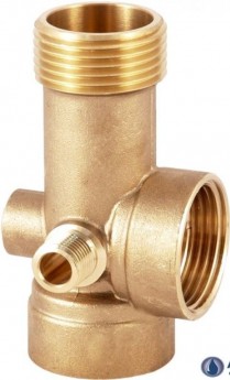 Пятиходовое соединение для насоса, 1" TBC3-5 WAYS (1''M, 1''F, 1/4''M, 1/4''F, 1''F), (Вес 165 гр.) блистер