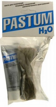 Уплотнительный комплект: Паста + лен (70 гр./15 гр) PASTUM H2O