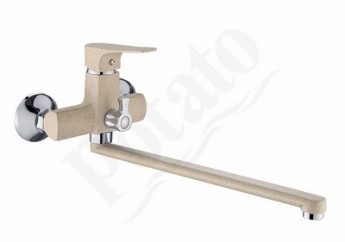 Смеситель для ванны POTATO P22222-9 ø35 ДИВ ПОВОРОТ нос 35L ЦВЕТ ПЕСОЧНЫЙ