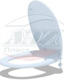 АНИ пласт WS0200 Сиденье д/унитаза (с крепл.) (Кир керам "Комфорт", Roca "бриз", Ст Оскол "Дора". "Ардо", ЗКИ унитаз с высок бачком)