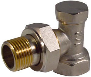 Запорный клапан для радиатора угловой 1/2" CTM ТЕРМО