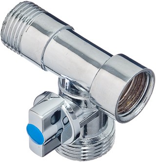 КРАН-ТРОЙНИК для с/м   1/2"х3/4"х1/2"  ВР-НР-НР FRESSO