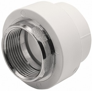 ПП  Муфта   комбинир. под ключ  40х11/4'' ВН  AQUAGID БЕЛЫЙ (Россия)
