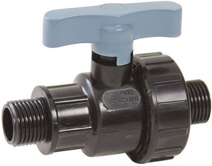 ПЭ  Кран шар.  1/2"х1/2" НР-НР  PN16   ITAL / SPEKTR