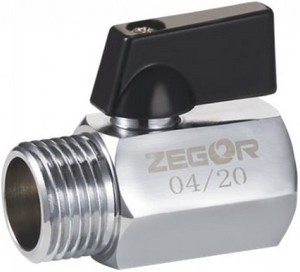 Кран шаровой "МИНИ"   1/2"  ВР-НР ХРОМ ZEGOR FM02